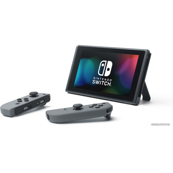 Игровая приставка Nintendo Switch 2019 (с серыми Joy-Con) - фото 3 - id-p166421621