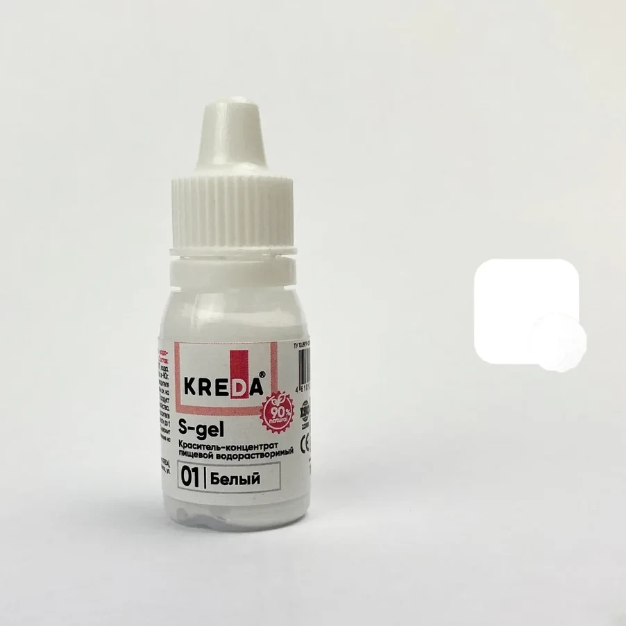 S-gel 01 БЕЛЫЙ концентрат-отбеливатель универсальный для окрашивания (10гр) KREDA