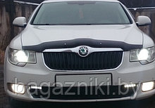 Дефлектор капота SIM Skoda Superb 2008-2015. РАСПРОДАЖА