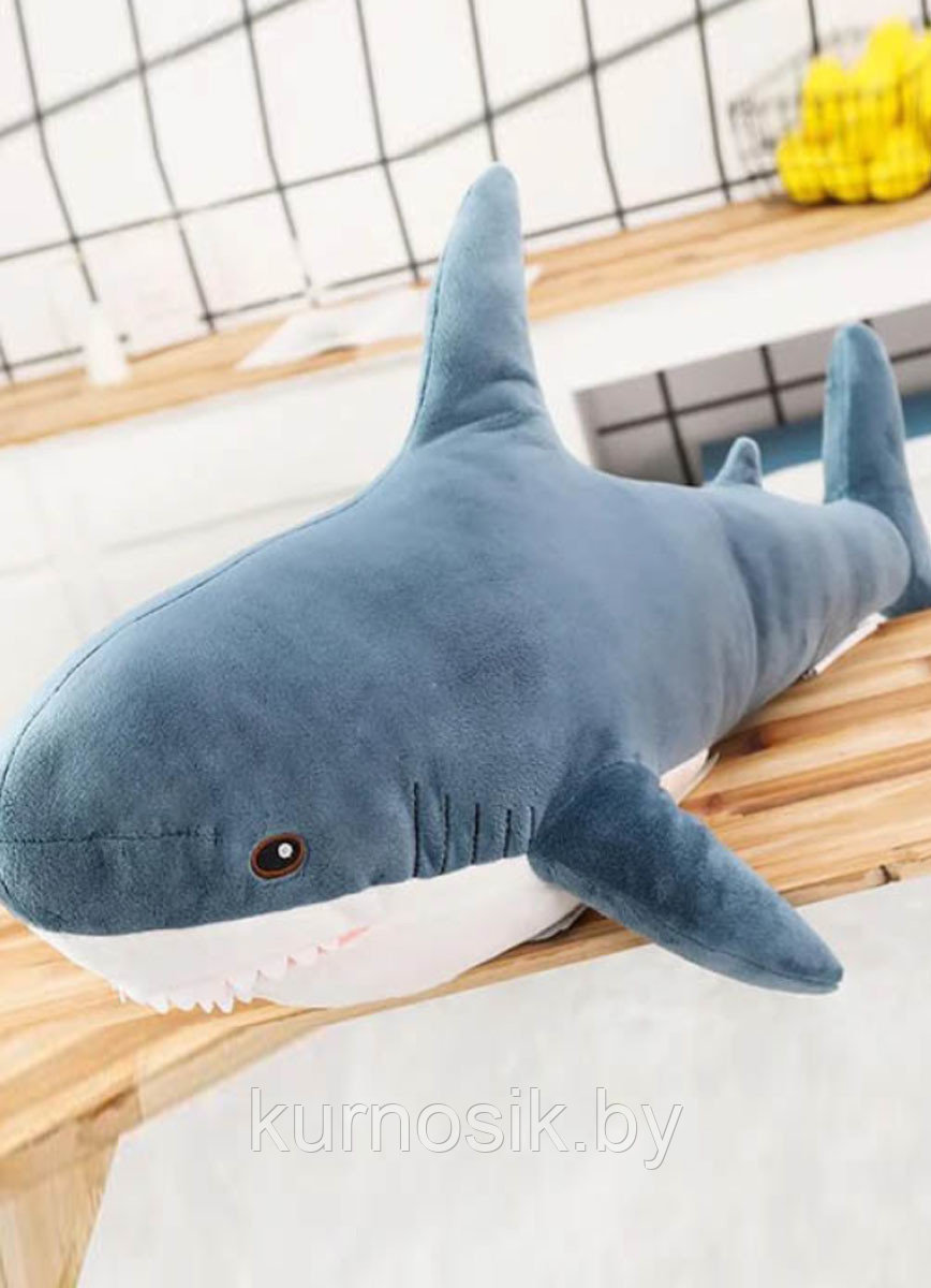 Акула мягкая игрушка плюшевая большая 100 см - фото 7 - id-p166432177