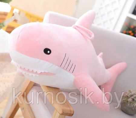 Акула мягкая игрушка плюшевая большая 120 см розовая - фото 2 - id-p166432315