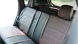 Чехлы на сидения Dinas Drive, универсальные, черно-коричневые, фото 3
