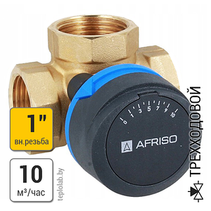 Afriso ARV ProClick 384, 1" клапан трехходовой смесительный