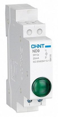 Индикатор ND9-2/rr  красный+красный , AC/DC230В (LED) (R)(CHINT)