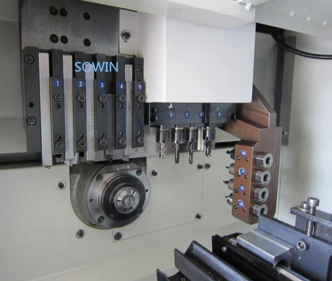 Токарный автомат продольного точения с ЧПУ Sowin SZ-12E2 - фото 2 - id-p166429566