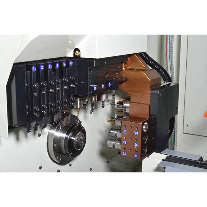 Токарный автомат продольного точения с ЧПУ Sowin SZ-20E3 - фото 4 - id-p166429570