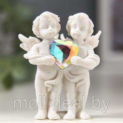 Сувенир "Белоснежные ангелы с хрустальным сердцем", - фото 1 - id-p166167726