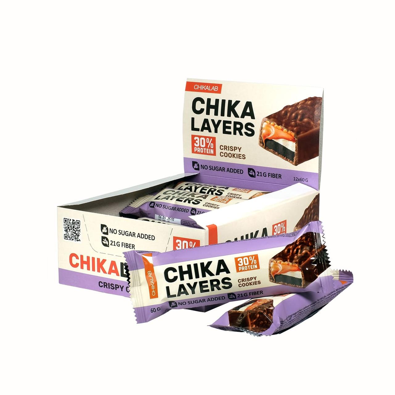 Протеиновый батончик CHIKALAB CHIKA LAYERS CRISPY COOKIES