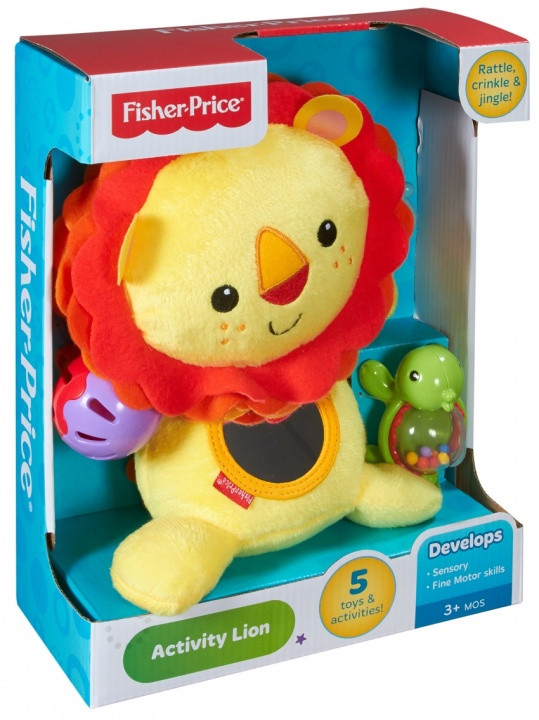 НАБОР ИГРУШКА ВЕСЕЛЫЙ ЛЬВЕНОК И ИГРУШКА МЯГКОНАБИВНАЯ BING №5 FISHER PRICE - фото 2 - id-p166459745