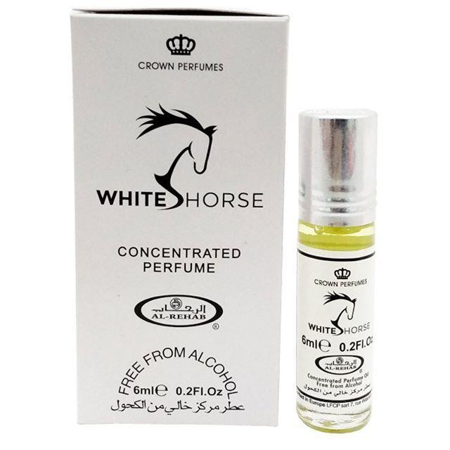 Арабские масляные духи AL Rehab White Horse, 6 мл