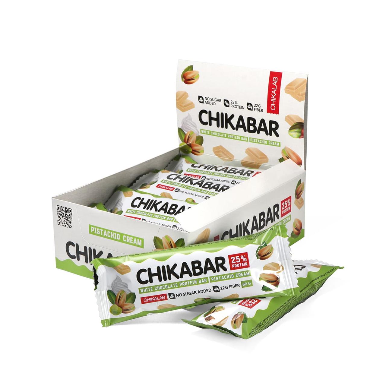 Протеиновый батончик Chikalab – Chikabar Фисташковый крем