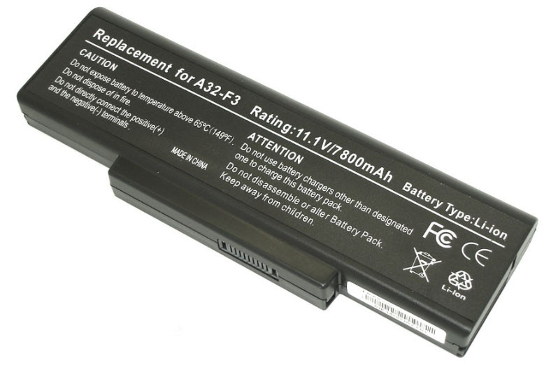 Аккумулятор (батарея) для ноутбука Asus F3 (A32-F3) 11.1V 7800mAh