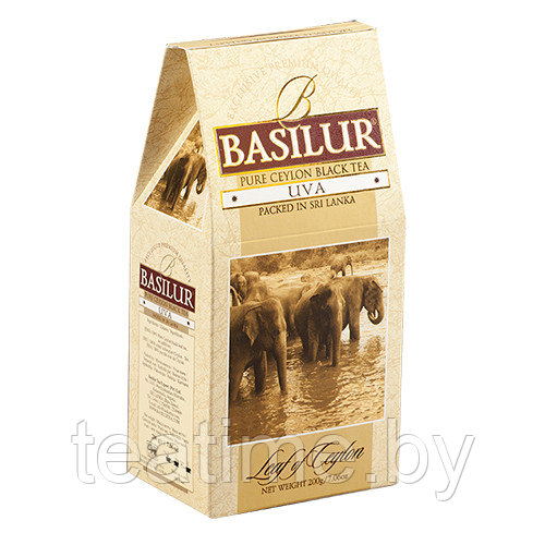 Чай "Basilur" "Leaf of Ceylon" карт. 100г.*12, Uva (Лист Цейлона Ува) черн. кр/лист
