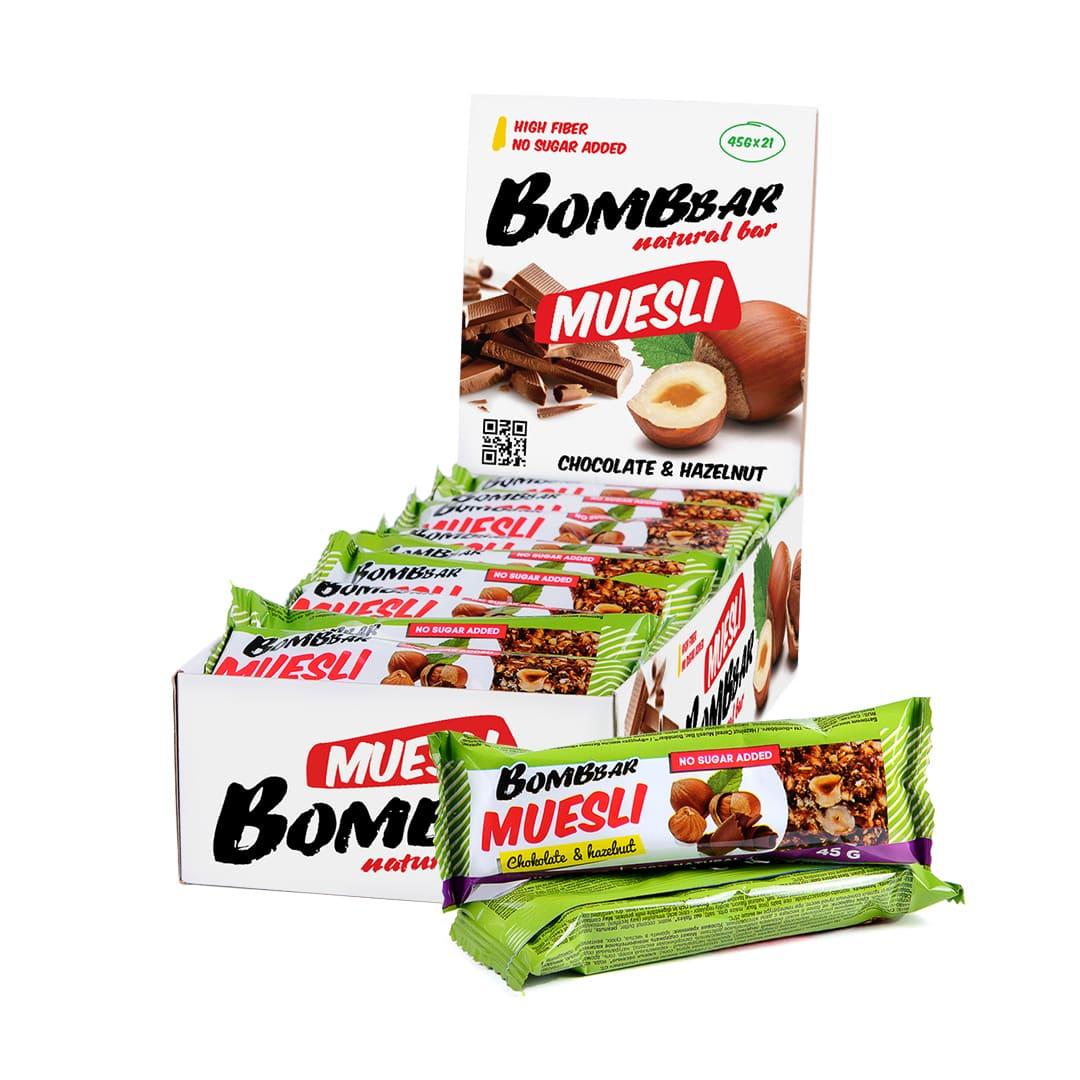 Мюсли-батончики Bombbar - Фундук