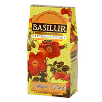 Чай "Basilur" "Magic fruits" карт. 100г.*12, raspberry & rosehip чёр (Волш. фрукты мал. и шип.)