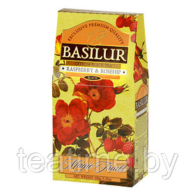 Чай "Basilur" "Magic fruits" карт. 100г.*12, raspberry & rosehip чёр (Волш. фрукты  мал. и шип.)
