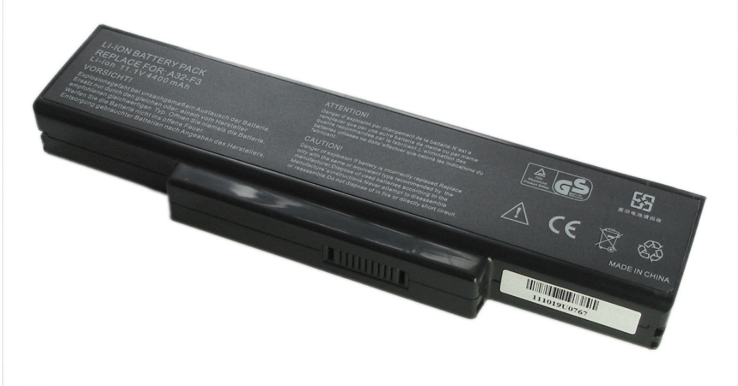 Аккумулятор (батарея) для ноутбука Asus F3F (A32-F3) 11.1V 5200mAh