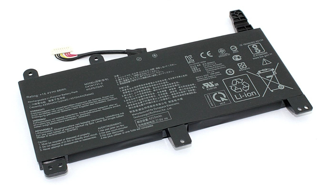 Оригинальный аккумулятор (батарея) для ноутбука Asus G512LU (C41N1731-2) 15.4V 62Wh