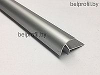 Профиль для плитки для наружных углов (елочка),  анод серебро, МАТОВОЕ 8 мм, 270 см, фото 1