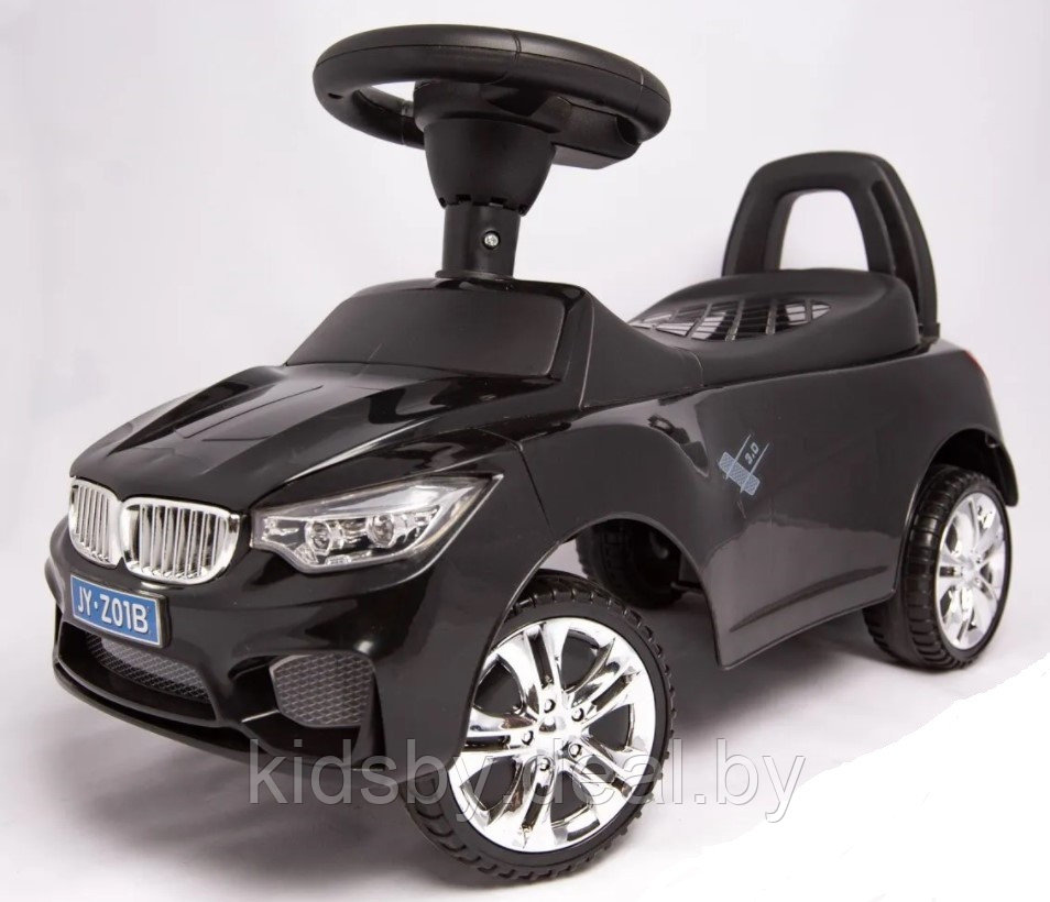 Детская машинка-каталка, толокар RiverToys BMW JY-Z01B (красный/черный) - фото 2 - id-p137552394