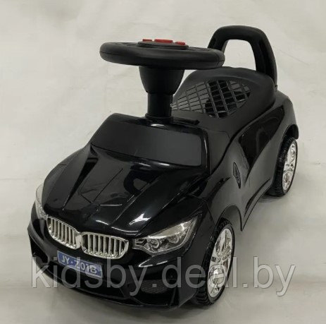 Детская машинка-каталка, толокар RiverToys BMW JY-Z01B (красный/черный) - фото 5 - id-p137552394