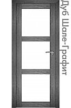 Межкомнатная дверь "АМАТИ" 20 (Цвета - Эшвайт; Беленый дуб; Дымчатый дуб; Дуб шале-графит; Дуб венге и тд.), фото 4