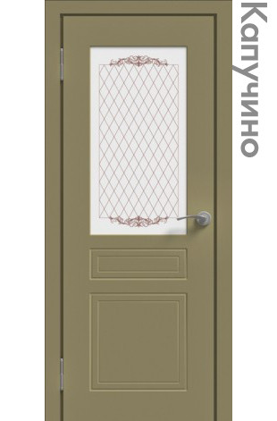 Межкомнатная дверь "ЭМАЛЬ" ПО-01 (Цвет - Белый; Ваниль; Грэй; Капучино; Графит) - фото 4 - id-p166521795