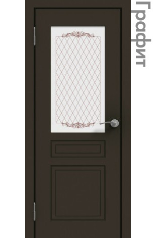 Межкомнатная дверь "ЭМАЛЬ" ПО-01 (Цвет - Белый; Ваниль; Грэй; Капучино; Графит) - фото 5 - id-p166521795