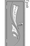 Межкомнатная дверь "ЭМАЛЬ" ПО-04 (Цвет - Белый; Ваниль; Грэй; Капучино; Графит), фото 3