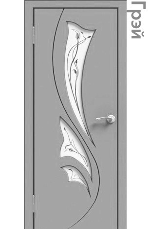 Межкомнатная дверь "ЭМАЛЬ" ПО-04 (Цвет - Белый; Ваниль; Грэй; Капучино; Графит) - фото 3 - id-p166521797