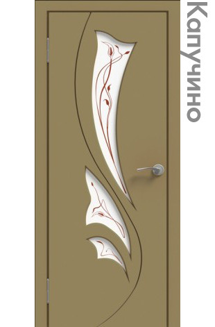 Межкомнатная дверь "ЭМАЛЬ" ПО-04 (Цвет - Белый; Ваниль; Грэй; Капучино; Графит) - фото 4 - id-p166521797
