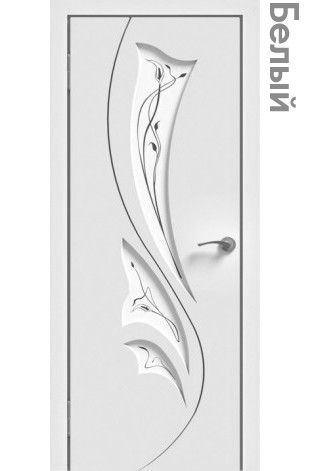 Межкомнатная дверь "ЭМАЛЬ" ПО-04 (Цвет - Белый; Ваниль; Грэй; Капучино; Графит) - фото 6 - id-p166521797