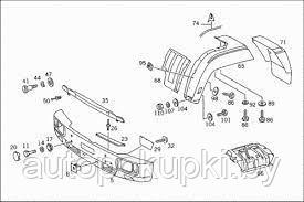 Подкрылок за кабину Mercedes 814, задняя часть, (1206)