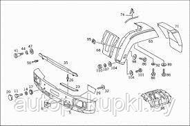 Подкрылок за кабину  Mercedes 814, задняя часть, (1206)
