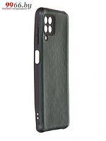 Чехол Neypo для Samsung Galaxy A22 2021 PU Leather Back Silicone зеленый на телефон самсунг а22