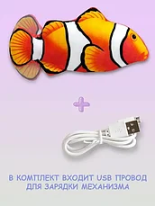 Игрушка-рыбка для котов и кошек с валерьяной и кошачьей мятой (Немо), фото 3