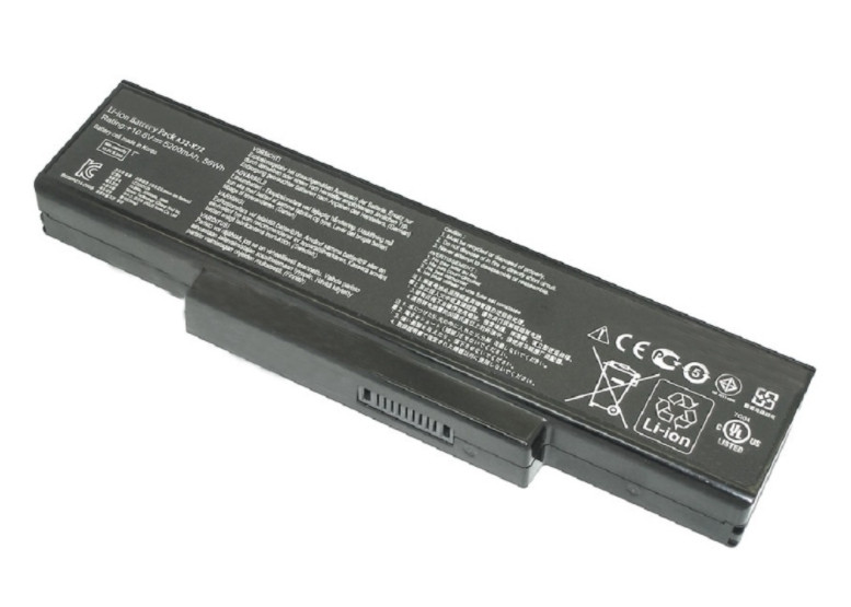 Аккумулятор (батарея) для ноутбука Asus X77 (A32-K72) 10.8V 5200mAh