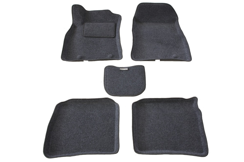 Ковры 3D ворсовые Boratex для Nissan Sentra 2014- (цвет Серый) - фото 1 - id-p166111654