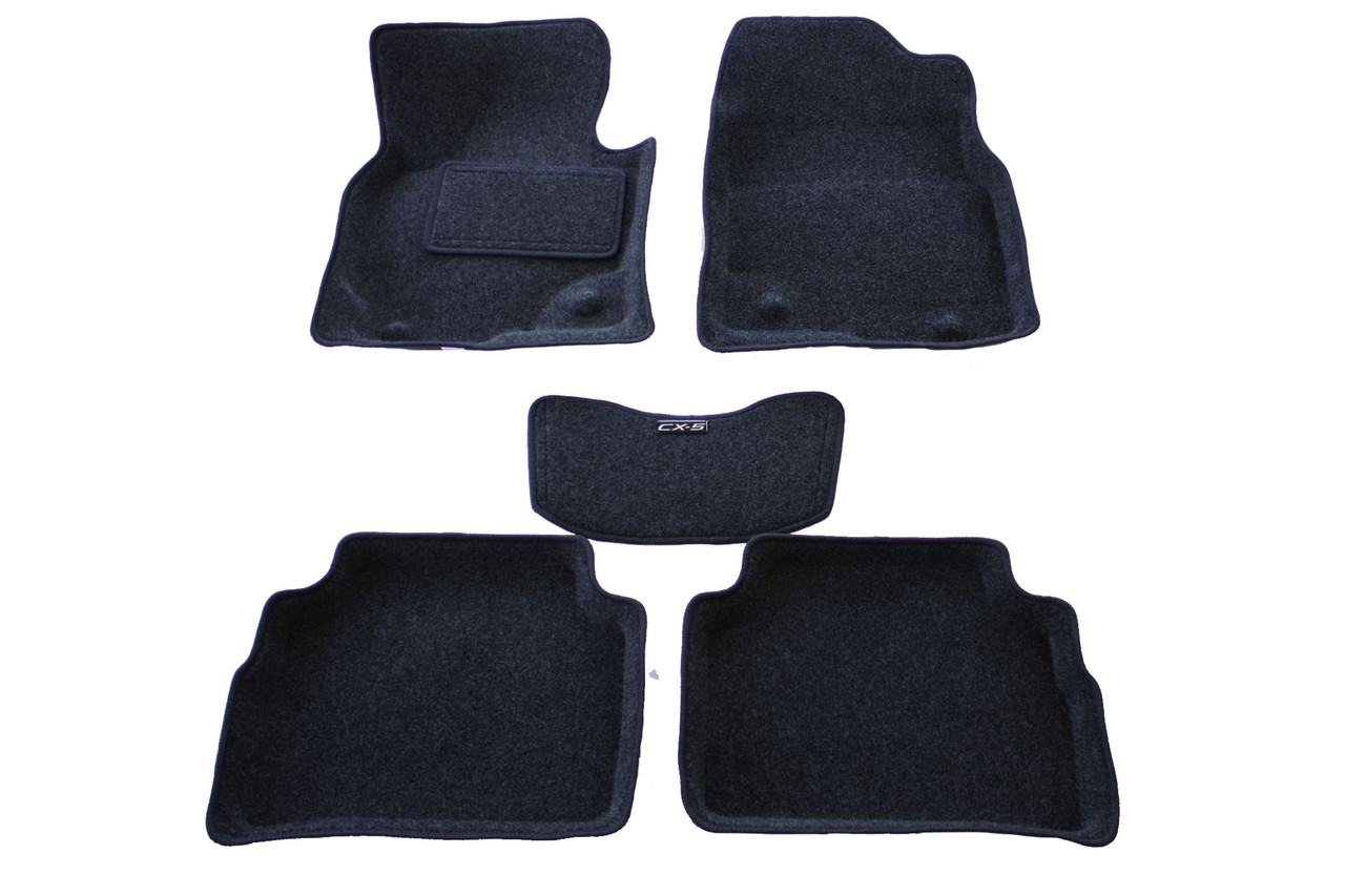Ковры 3D ворсовые Boratex для Mazda CX-5 2012- (цвет Серый) - фото 1 - id-p166111651
