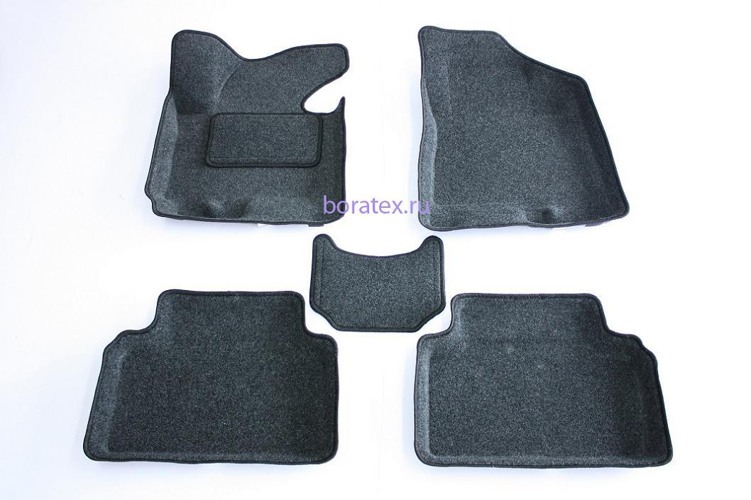 Ковры 3D ворсовые Boratex для Hyundai iX 35 2010- (цвет Серый) - фото 1 - id-p166111649