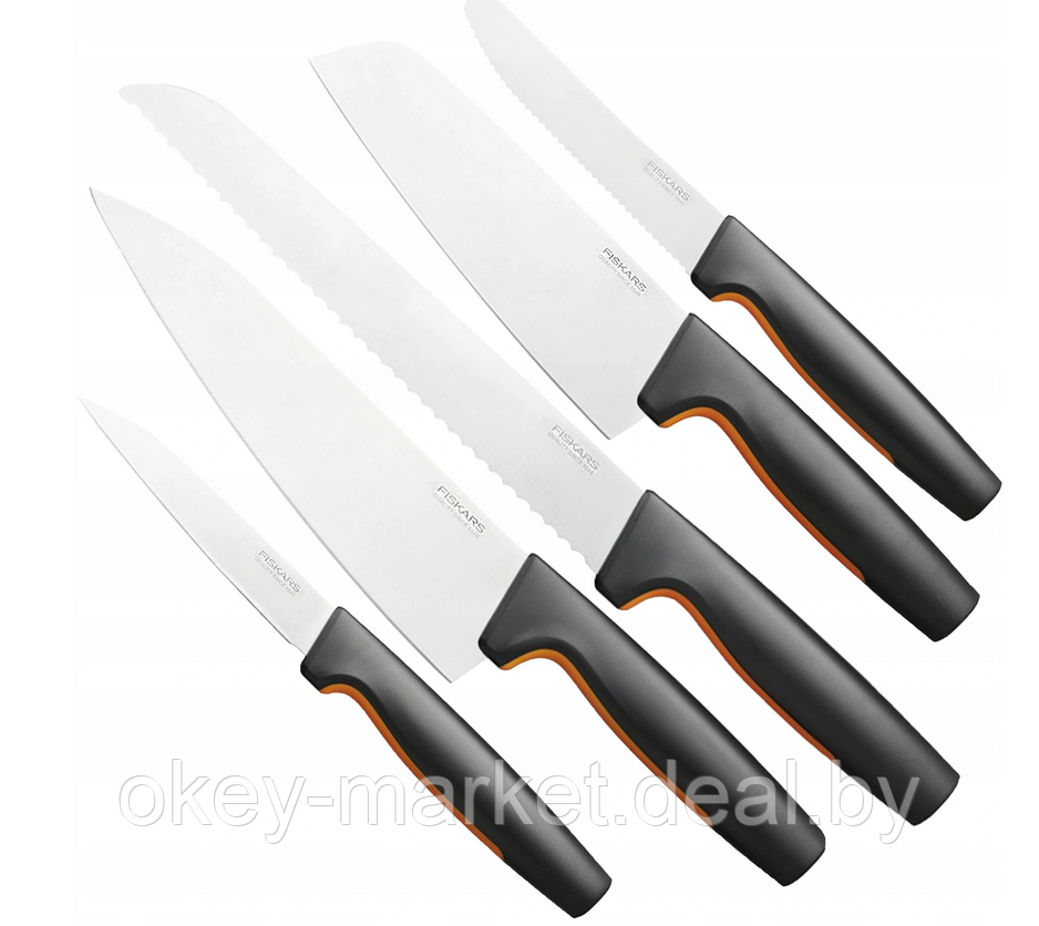 Набор ножей 7 элементов с пластиковим блоком Fiskars Functional Form 1057554 - фото 5 - id-p166548768