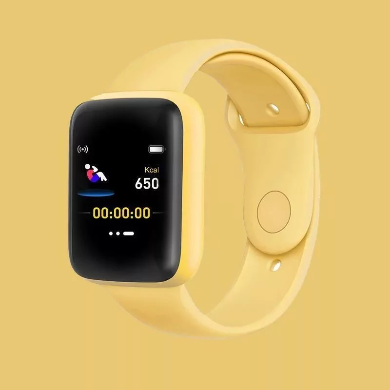 Умные часы Macaron Color Smart Watch (Жёлтый) - фото 1 - id-p166550225