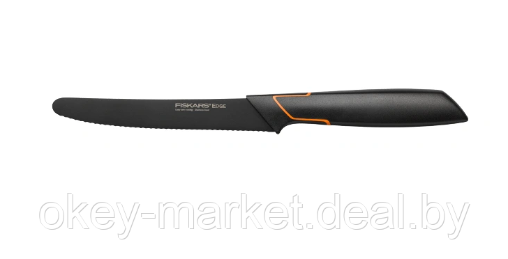 Набор ножей 5 шт. с деревянным черным блоком Edge Fiskars + точилка - фото 6 - id-p59216372