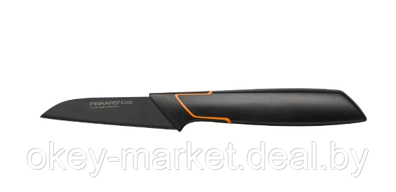 Набор ножей 5 шт. с деревянным черным блоком Edge Fiskars + точилка, фото 3