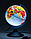 Глобус-ночник политический диаметр 21 см на круглой подставке с подсветкой., фото 2