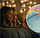 Глобус с подсветкой  политический диаметр 21 см на круглой подставке с подсветкой., фото 6