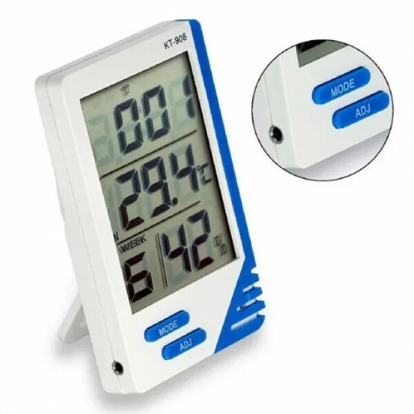 Электронный термометр-гигрометр (гидрометр) DIGITAL SERIES КТ-908 с выносным датчиком - фото 3 - id-p166565599