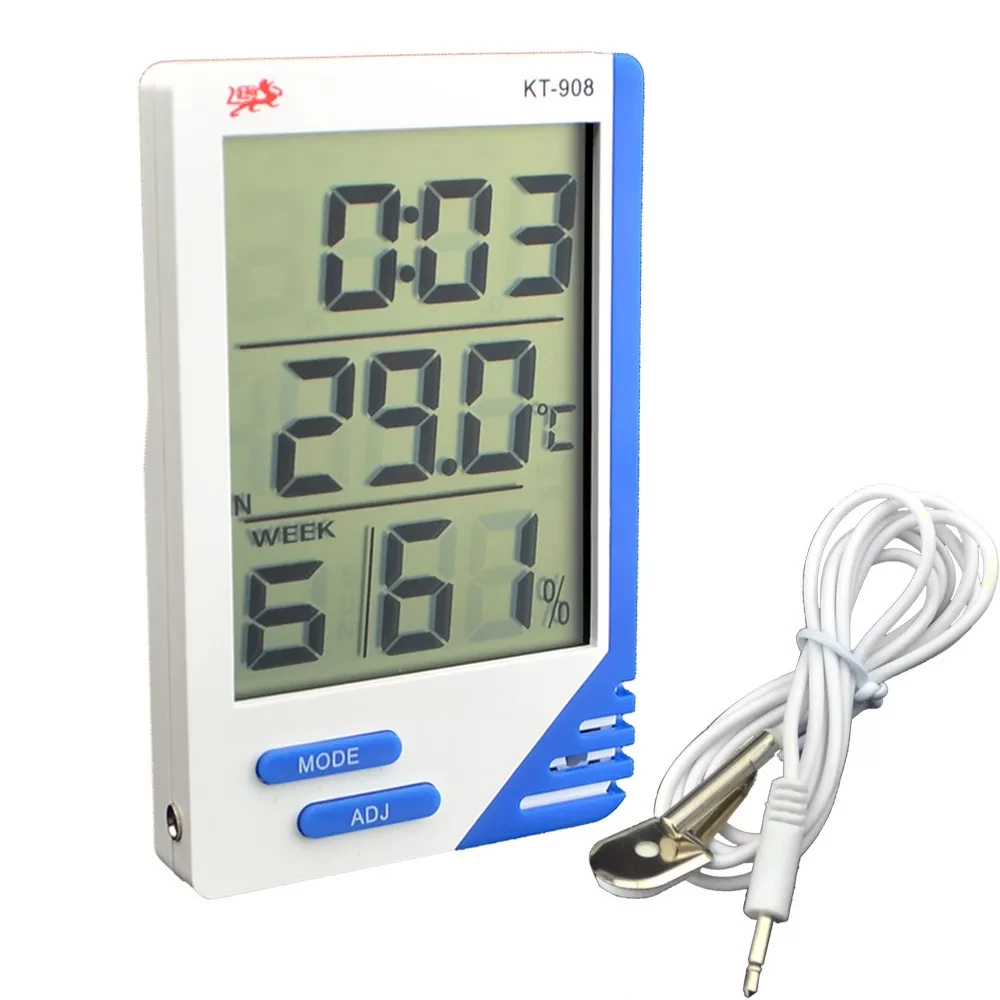Электронный термометр-гигрометр (гидрометр) DIGITAL SERIES КТ-908 с выносным датчиком - фото 5 - id-p166565599