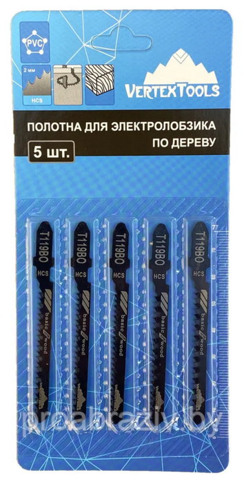 ПОЛОТНО ДЛЯ ЭЛЕКТРОЛОБЗИКА T119BO аналог 119В (комплект 5 шт) узкое полотно для фигурной резки - фото 2 - id-p166565951