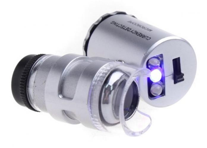 Мини микроскоп с 2-LED подсветкой 60x - фото 3 - id-p17874657